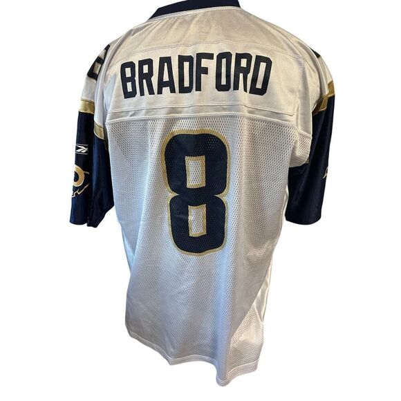 Reebok NFL Equipment Rams Sam Bradford Men’s XL Football Jersey - Picture 4 of 7
